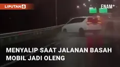 Beredar video di sosial media terkait hampir tergulingnya sebuah mobil. Mobil tersebut tengah menyalip mobil lainnya di ruas jalan tol