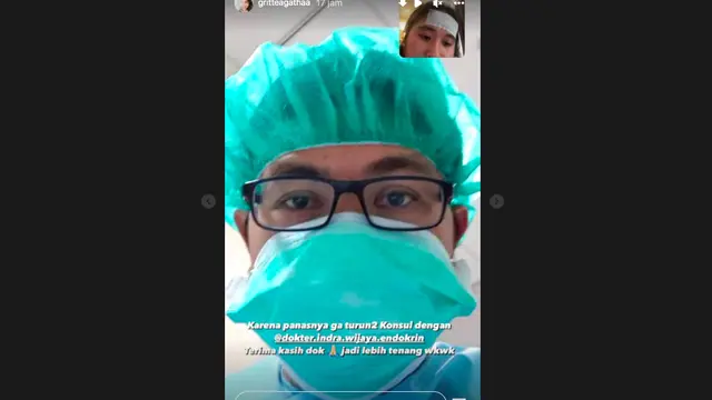Gritte Agatha Positif Covid-19, Demam Tinggi Hingga 39,4 Derajat. (instagram.com/gritteagathaa)