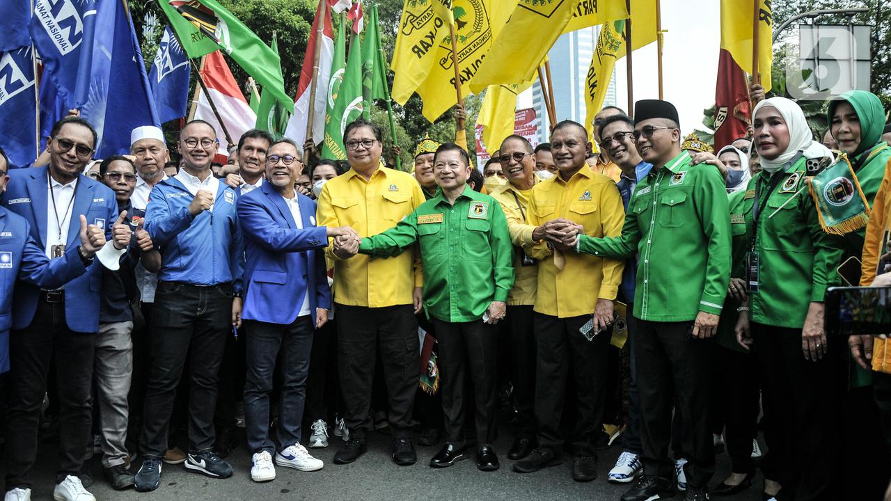 Tiga Petinggi Koalisi Indonesia Bersatu Jalan Bersama ke KPU