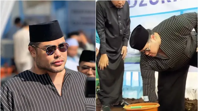 10 Potret Ivan Gunawan Peletakan Batu Pertama Masjid Baru Jelang Berangkat Haji, Haru Bahagia