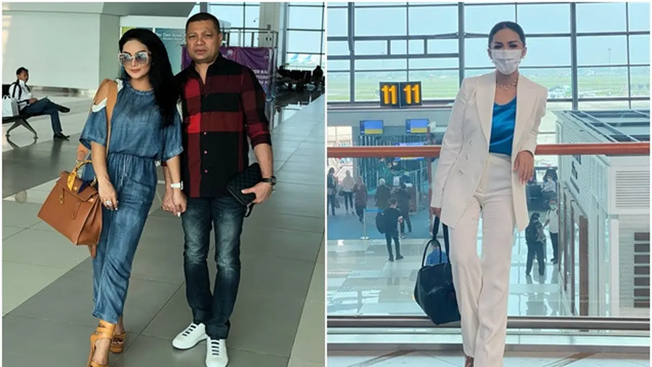 6 Gaya Fashion Airport Krisdayanti, Selalu Tampil Modis