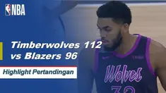 Andrew Wiggins mencetak 23 poin dan Derrick Rose menambah 17 poin dari bangku cadangan ketika Timberwolves memenangi ketiga beruntun mereka dengan mengalahkan Trail Blazers, 112-96.