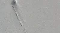 Ilustrasi di Antartika (Google Earth)