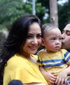 Anak pertama pasangan Raffi Ahmad dan Nagita Slavina tepat satu tahun pada 15 Agustus ini. Perayaan sederhana dilakukan pasangan ini merayakan hari jadi anaknya. Bersama dengan neneknya, ibu Gigi sapaan Nagita. (Nurwahyunan/Bintang.com)