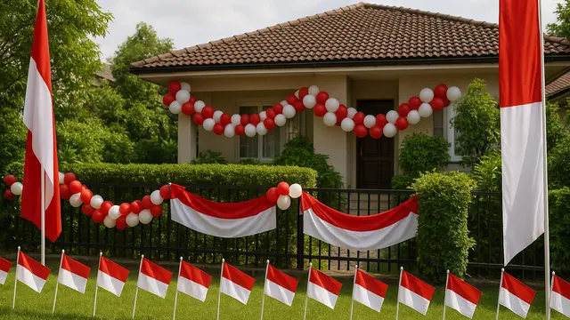 10 Ide Dekorasi 17 Agustus, Meriahkan Hari Kemerdekaan dengan Nuansa Merah Putih