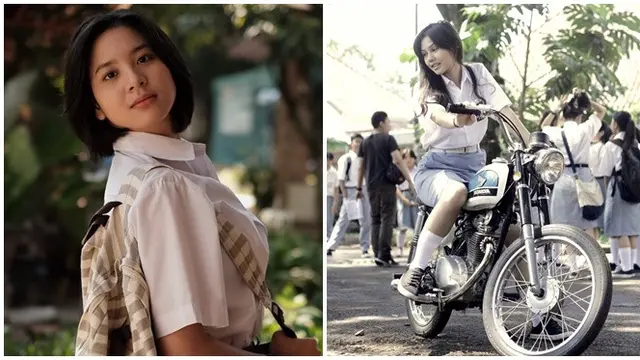 6 Potret Beda Gaya Zee JKT48 dan Vanesha Prescilla Pakai Seragam SMA
