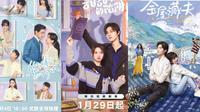 Poster Drama China My Boss, Sweet Trap, dan Golden House Hidden Love (Sumber MyDramaList).