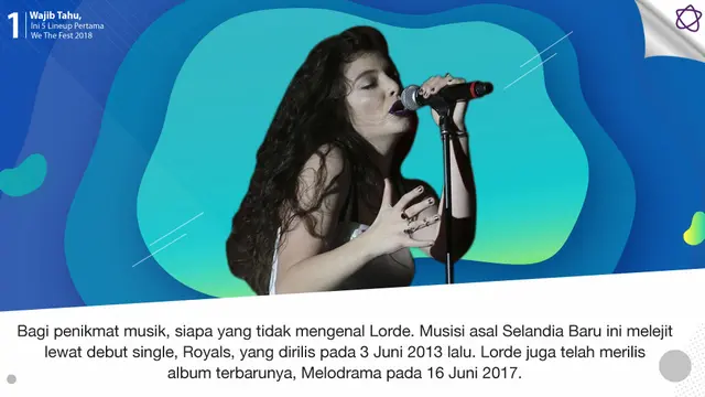 [Bintang] Wajib Tahu, Ini 5 Lineup Pertama We The Fest 2018