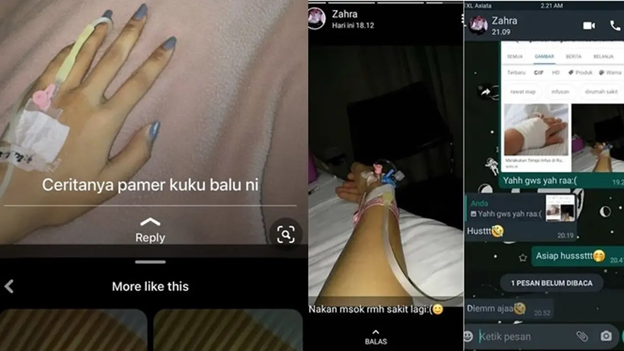 6 Status WhatsApp Ketahuan Bohong Diinfus di Rumah Sakit Ini Bikin Malu
