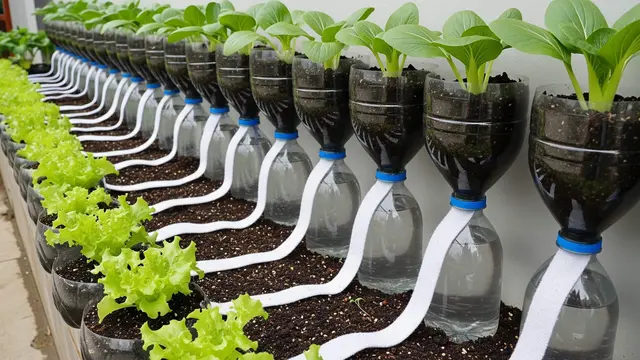 Inspirasi Kebun Gantung dari Botol Air Mineral untuk Ibu-Ibu PKK