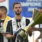 Gelandang Juventus, Miralem Pjanic. (Filippo MONTEFORTE / AFP)