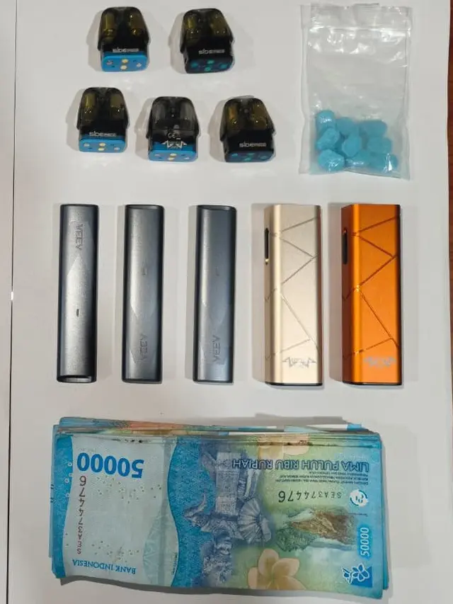 Barang bukti kasus narkoba di Batam