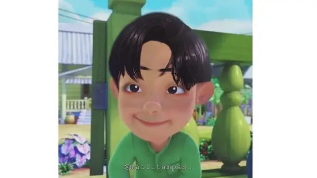7 Editan Foto Mail 'Upin & Ipin' Ala Oppa Korea Selatan Ini Bikin Senyum Geli