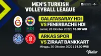Link Live Streaming Men’s Turkish Volleyball League di Vidio 28 dan 30 Oktober 2022