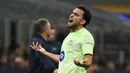 Di babak kedua, Barcelona bangkit. Tendangan first time Eric Garcia di menit ke-54 berhasil mengoyak jala gawang Inter Milan yang dikawal Yann Sommer. (PIERO CRUCIATTI/AFP)