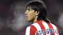 Atletico Madrid’s Sergio "Kun" Ag&uuml;ero is pictured during a Spanish league match against Betis at Vicente Calderon Stadium on December 14, 2008 in Madrid. AFP PHOTO/Pedro ARMESTRE