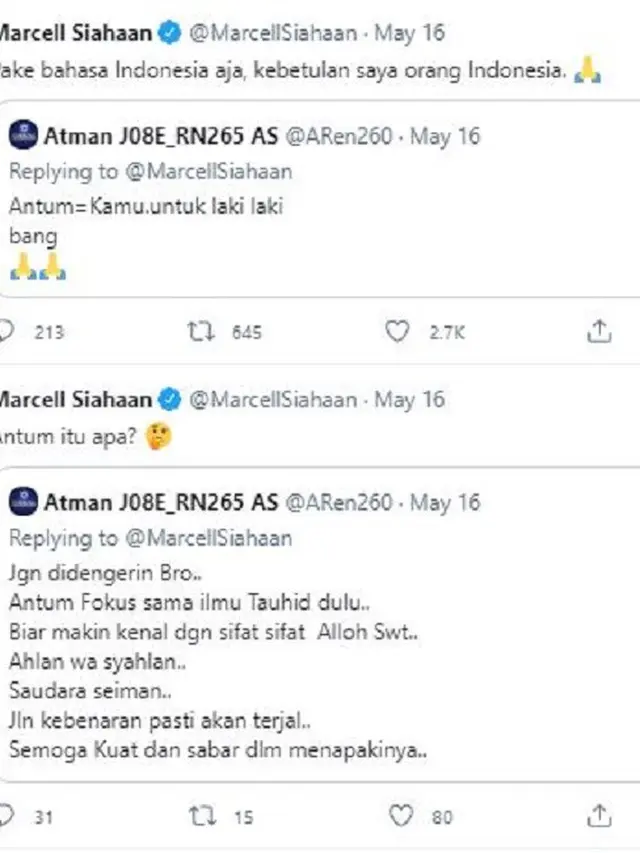 Marcell Siahaan (Foto: Twitter)