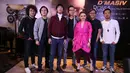 D'Masiv jumpa pers merilis single terbaru hasil kolaborasi dengan Rossa dan David Noah di Patio Venue and Dining, Jalan Wijaya, Jakarta Selatan, Senin (5/2/2018). (Nurwahyunan/Bintang.com)