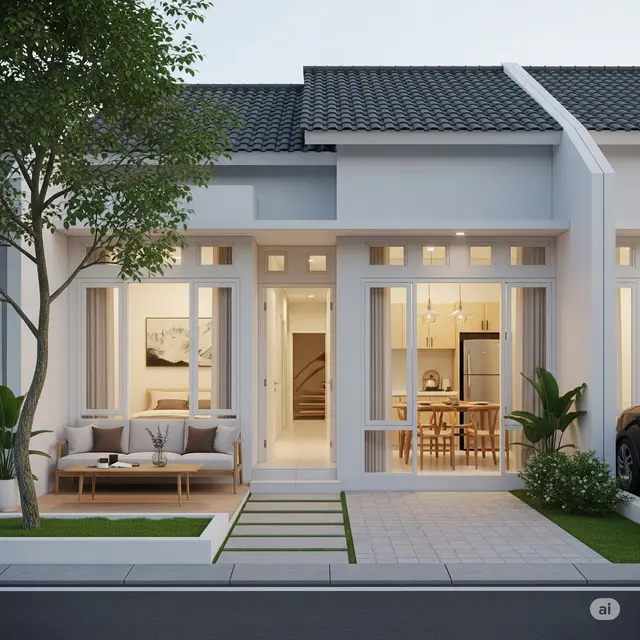 Rumah Sederhana di Kampung. Foto: Gemini