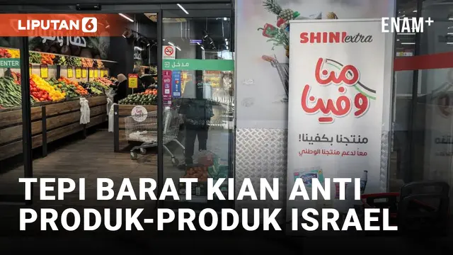 Warga Palestina di Tepi Barat Boikot Produk Israel