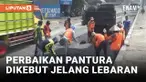 Rusak Parah Akibat Banjir, Perbaikan Jalur Pantura Demak Dikebut Jelang Lebaran