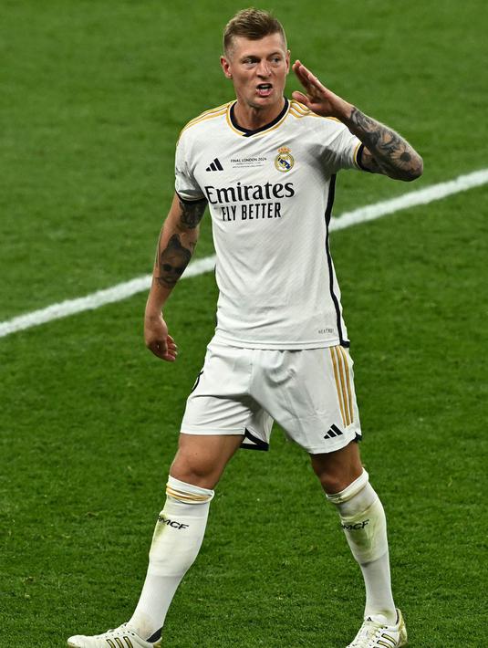 Toni Kross juga tidak memperpanjang kontrak bersama Real Madrid. (Ben Stansall/AFP)