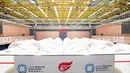 Laboratorium Mata Api (Fire Eye Laboratory) saat dipersiapkan untuk melaksanakan pengujian COVID-19 berskala besar di Hong Kong, China selatan (26/8/2020).  (Xinhua/Li Gang)