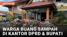 Dianggap Lalai, Warga Buang Sampah di Depan Kantor Bupati dan DPRD Sintang