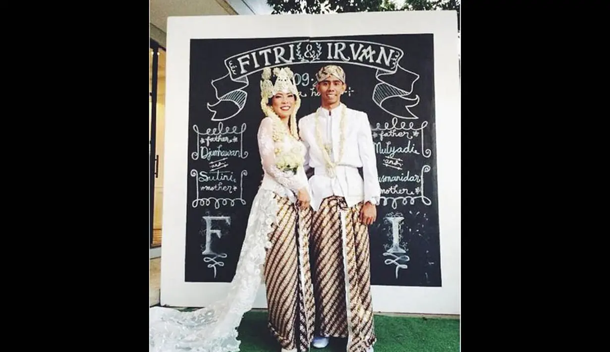 Pada 14 September 2014 lalu, presenter kocak Fitri Tropica dan Irvan Hanafi resmi menikah, (13/10/14). (instagram.com/fitrop)