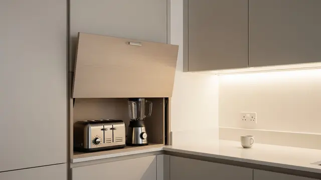Appliance Garage dengan Pintu Lift-Up