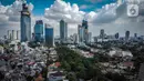 <p>Foto udara suasana gedung bertingkat di kawasan Sudirman, Jakarta, Rabu (8/4/2020). Jakarta sempat menjadi kota paling berpolusi di dunia pada 29 September 2019 lalu, namun Rabu (8/4) siang ini, kualitas udara kota Jakarta membaik. (Liputan6.com/Faizal Fanani)</p>