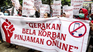 Korban Pinjaman Online Gelar Aksi Tuntut Keadilan
