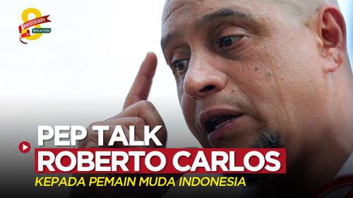VIDEO: Legenda Timnas Brasil dan Real Madrid, Roberto Carlos Tak Mau Dapat Tepuk Tangan dari Pemain Muda Indonesia