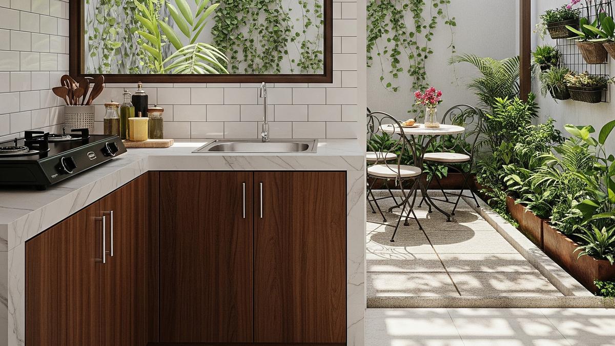 9 Model Dapur Terbuka 2x3 Meter Rumah Type 45 dengan Area Makan Ala Kafe Outdoor