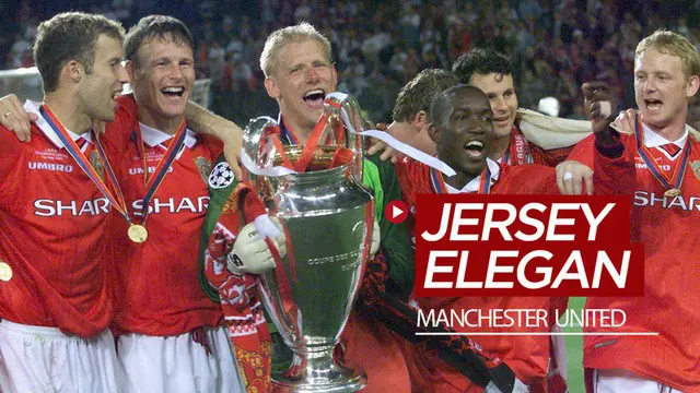 VIDEO: 7 Jersey Elegan Manchester United, Termasuk yang Dipakai saat Juara Liga Champions 1999