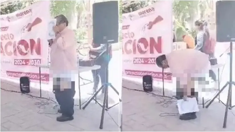 Wakil Rakyat Ini Panik Celananya Melorot saat Bicara di Depan Publik, Bikin Syok