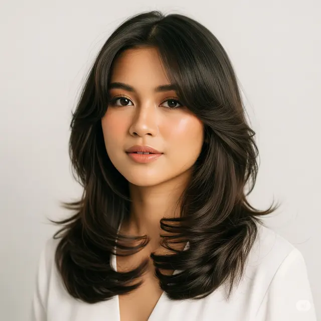 8 Model Rambut Oval Layer Panjang: Tren 2025 untuk Tampilan Stylish