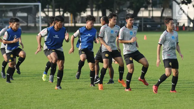 Tiba di Jakarta, Timnas Thailand U-23 Gelar Latihan Tertutup