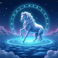 logo ramalan zodiak aquarius (sumber: AI generated)