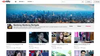 Dengan meng-klik channel Ganteng-Ganteng Serigala, user dapat melihat seluruh list episode sinetron ini lewat player di Vidio.com.