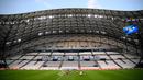 Para pemain Prancis mengikuti sesi latihan di Stadion Velodrome di Marseille, Prancis selatan (24/3/2022). Prancis akan bertanding melawan Pantai Gading pada pertandingan persahabatan. (AFP/Franck Fife)