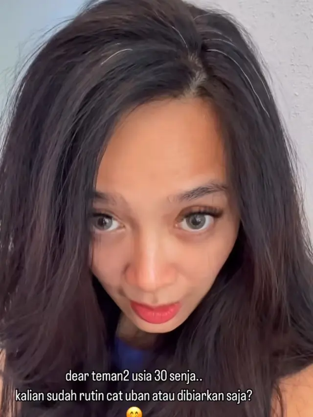 Dhea Ananda Percaya Diri Tampilan Uban di Rambutnya. [@dea_ananda]