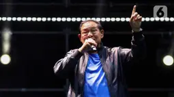 Penampilan SBY menjadi salah satu lineup yang ditunggu-tunggu penonton gelaran festival musik Pestapora hari pertama pada Jumat (20/9/2024). (Liputan6.com/Herman Zakharia)