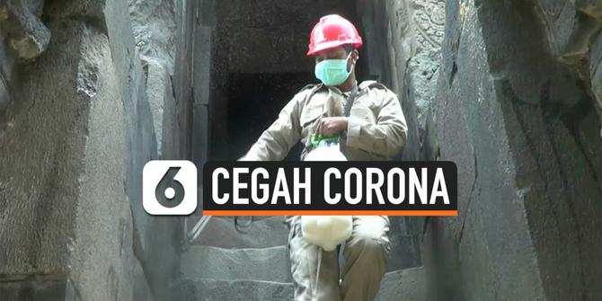 VIDEO: Cegah Corona, Candi Prambanan Disemprot Disinfektan