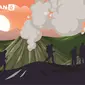 Banner Infografis Petaka Para Pendaki Saat Erupsi Gunung Marapi. (Liputan6.com/Abdillah)