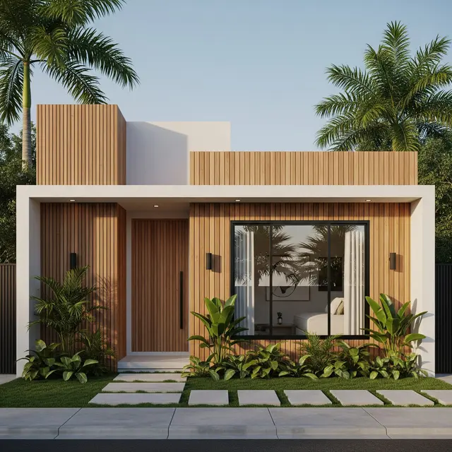 Gambar Model Depan Rumah Minimalis (Image by Gemini AI)