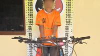 Pencuri sepeda mewah tertangkap di Simalungun. (istimewa)