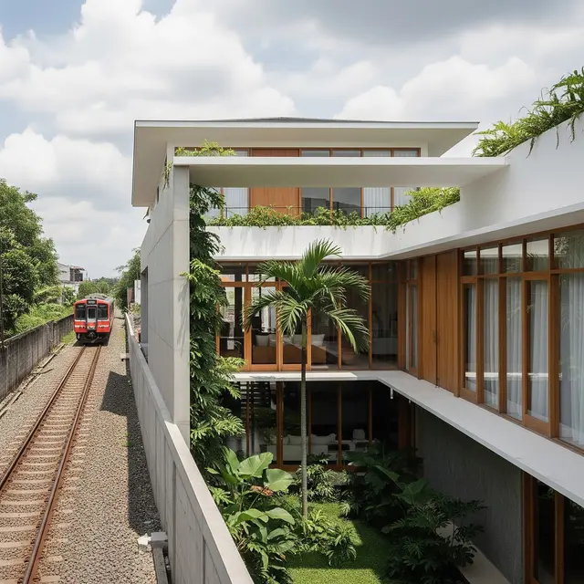 Desain "Atrium Sentral" dengan Ruang Terbuka Internal