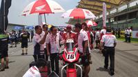Pembalap AHRT Awhin Sanjaya (Liputan6.com /Thomas)