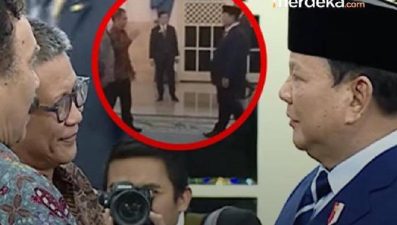 Momen Rocky Gerung Hormat ke Prabowo hingga Tertawa Lebar di Istana